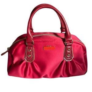Victoria’s Secret Red Satiny Satchel Tote Bag